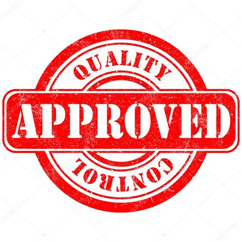 Stamp of Approved quality control — Stock Vector © MishaAbesadze #34907857