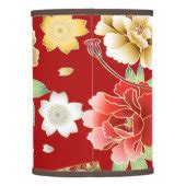 Oriental hand fan japanese floral lamp shade | Zazzle