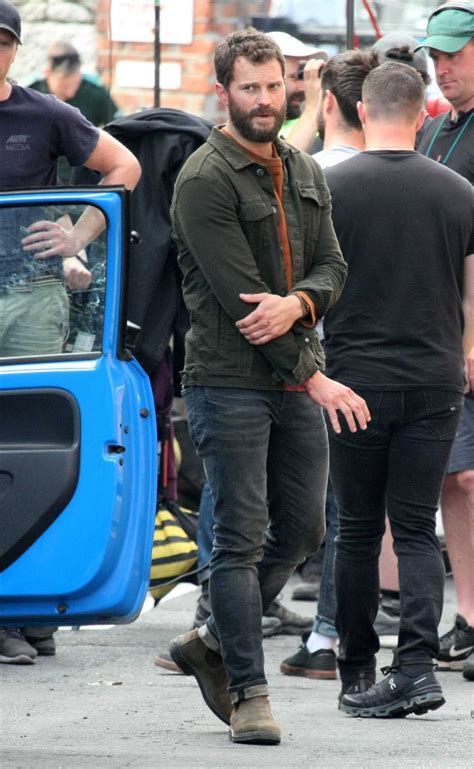 Jamie Dornan in a Black Jeans on the Set of The Tourist Season 2 in Dublin 06/13/2023-2 ...