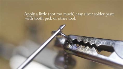 How to solder a sterling silver jump ring up close look - YouTube