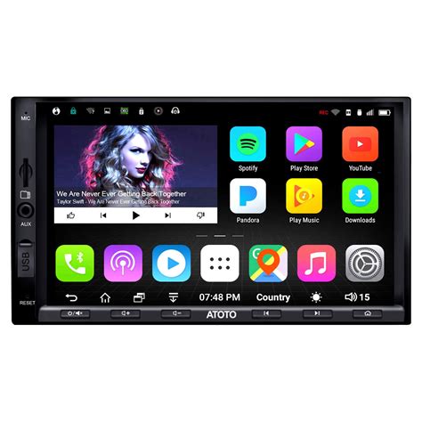 ATOTO A6 Double Din Android Car Navigation Stereo with Dual Bluetooth ...