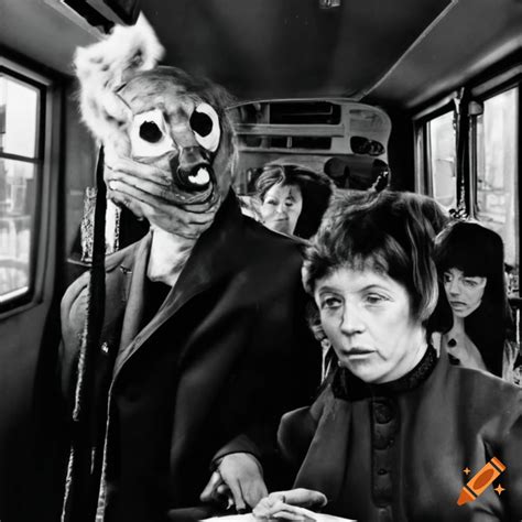 People wearing animal masks in a bus on Craiyon