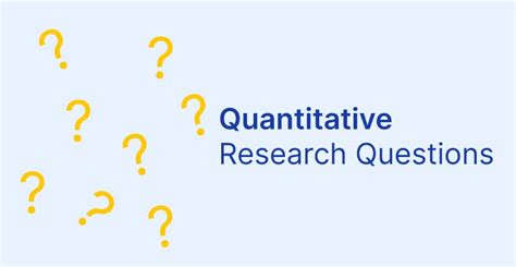 Quantitative Research Questions Examples | Voxco