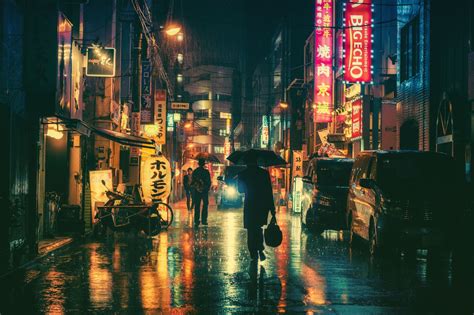 Rainy Night In Tokyo | Tokyo night, Night photography, Tokyo streets