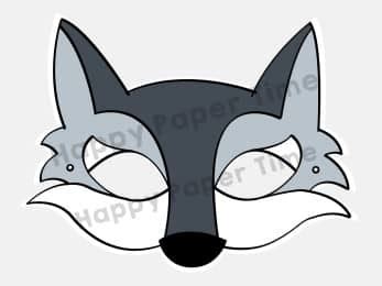 Wolf Mask Template