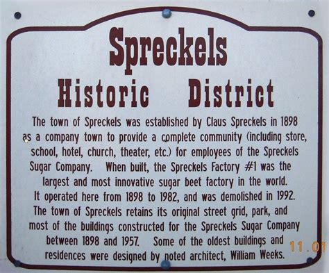 Spreckels Historic District | Company town, Monterey county, Vintage california