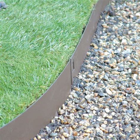 Brown Flexible Steel Lawn Edging - Harrod Horticultural (UK)