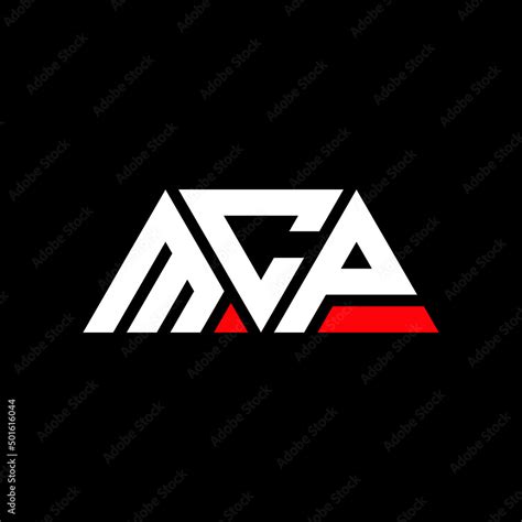 MCP triangle letter logo design with triangle shape. MCP triangle logo design monogram. MCP ...