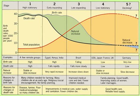 Image result for demographic transition model | Demographic transition, Human geography, Ap ...