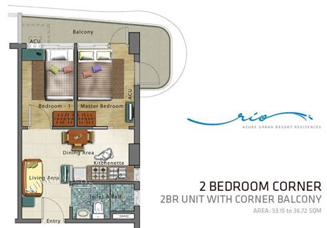 Condo Sale at Azure Urban Resort Residences Floor Plans