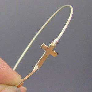 Sterling Silver Cross Bracelet Women Sideways Cross Bracelet Christmas ...