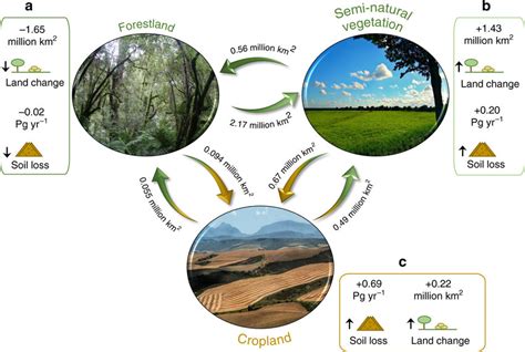 Flow diagram of land use changes and their effects on the soil loss... | Download Scientific Diagram