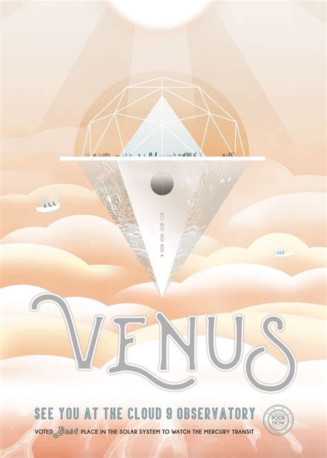 'See you at Venus' Poster, picture, metal print, paint by NASA | Displate