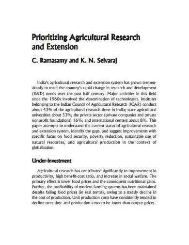 FREE 10+ Agricultural Research Samples & Templates in PDF | MS Word