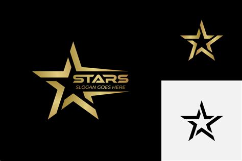 Luxury Golden Star logo design, super Star Logo Vector in elegant Style ...