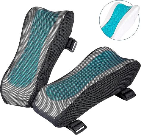 Office Chair Armrest Covers - Foam Elbow Rest With Ergonomic Shape - Memory Shape Cushion For ...