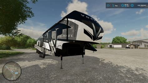 FS22 Voltage 5th Wheel Toy Hauler Camper v1.0.0 (4) - Farming simulator ...