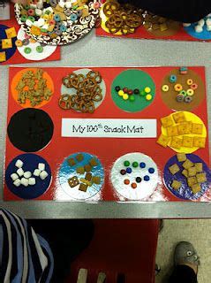 100th Day Snack Mat | Math blog, Preschool activities, Winter preschool