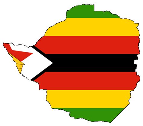 Flag map of Zimbabwe | Symbol Hunt