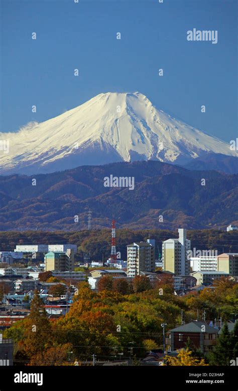 Mount Fuji view from Tokyo Japan Stock Photo - Alamy