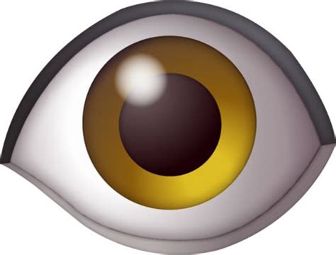 an eyeball with brown and yellow colors is shown in this image, it appears to be looking down at ...