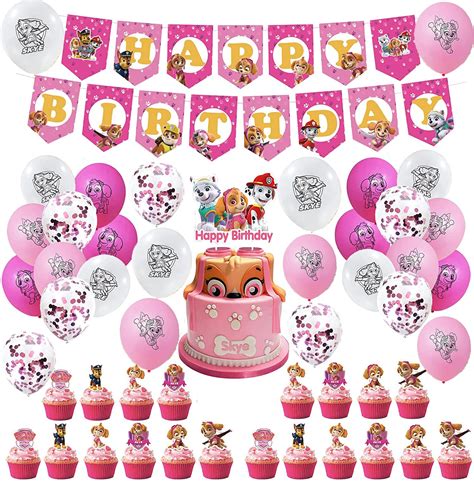 Buy Birthday Paw Dog Patrol Balloons Decorations Paw Dog Patrol ...