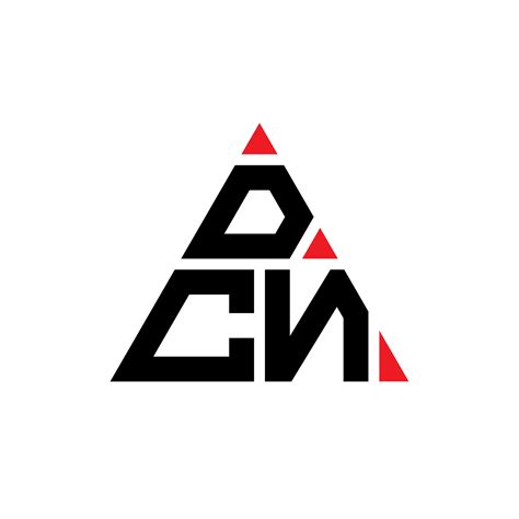 DCN triangle letter logo design with triangle shape. DCN triangle logo ...