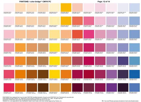 Carta color Pantone 12 | Color Pantone chart 12 | Pantone, Carta ...