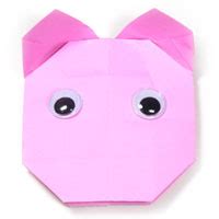 How to make origami pig