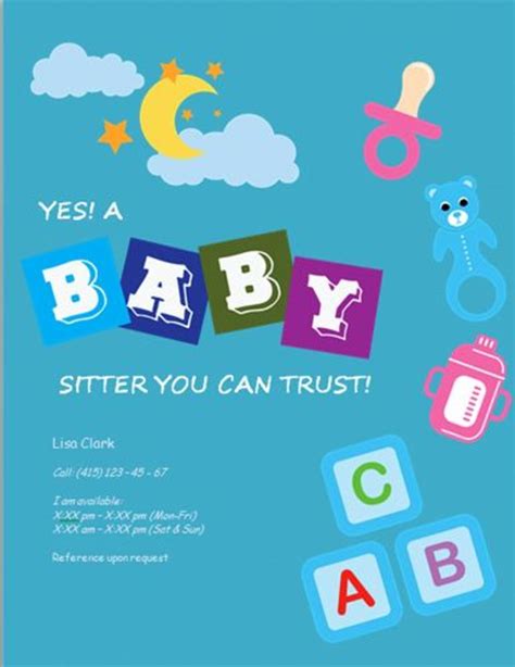 5 Easy Babysitting Flyers | HubPages