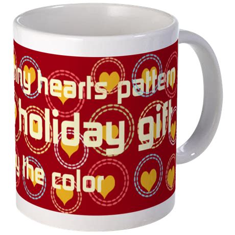 Cute Bright Hearts 11 oz Ceramic Mug Bright Hearts Pattern Mug by Technotext - CafePress | Mugs ...