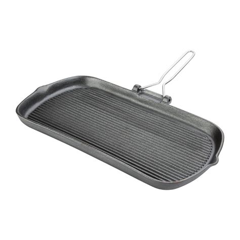 Vogue Cast Iron Grill Pan - K417 - Buy Online at Nisbets