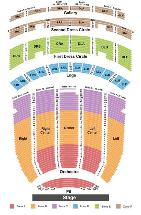 Fox Theatre Atlanta Seating Chart With Seat Numbers | Bruin Blog