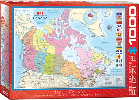 Map of Canada 1000 Piece Puzzle - Athena Posters