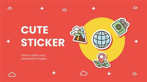 Cute Sticker Google Slides theme & PowerPoint template