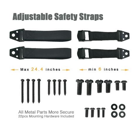 TV and Furniture Anti-Tip Safety Straps All Metal Heavy Duty Earthquake ...