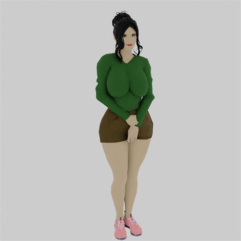 modelo 3d Low Poly Female - TurboSquid 1954619