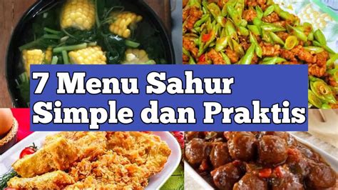 7 Menu Sahur Simple dan Enak - YouTube