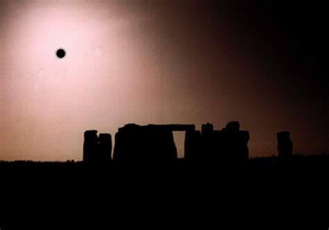 Stonehenge during a Solar Eclipse