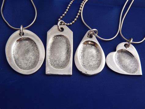 Memorial Fingerprint Jewellery by Smallprint | Fingerprint jewelry ...