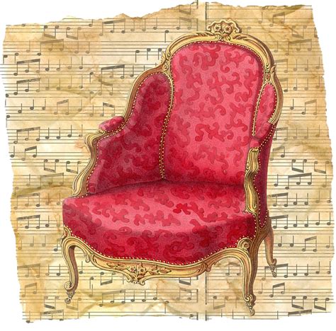 Vintage Chair Red Music · Free image on Pixabay