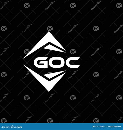 GOC Abstract Technology Logo Design on Black Background. GOC Creative ...