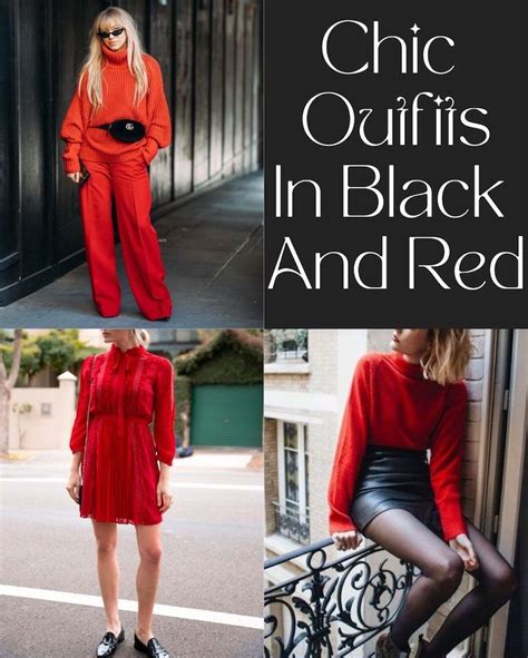 47 Black And Red Outfit Ideas - ljanestyle