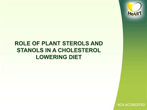 Plant sterols HeART Health lecture