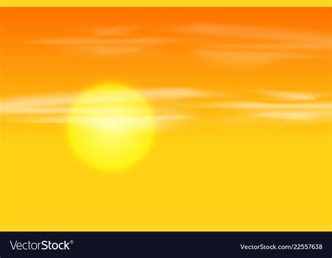 Yellow orange sunset background Royalty Free Vector Image