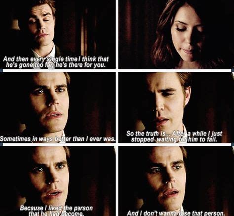 The best Stefan quote about Delena | Vampire diaries seasons, Vampire ...