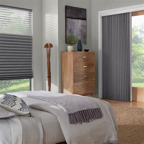 Premier 2" Blackout Vertical Cellular from SelectBlinds.com Patio Door Blinds, Sliding Patio ...