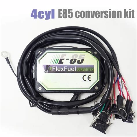 4 Cylinder E85 Flex Fuel Conversion Kit with Cold Start Asst.,Temp.sensor.,7 connectors optional ...