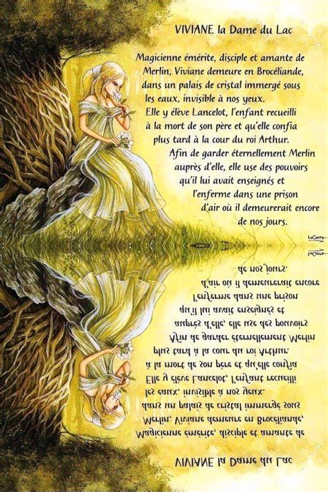 VIVIANE La Dame Du LAC BROCELIANDE Nikolas Le Corre | Les dames du lac, Légende celtique ...