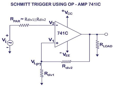 Schmitt Trigger Circuit Diagram Using Transistor